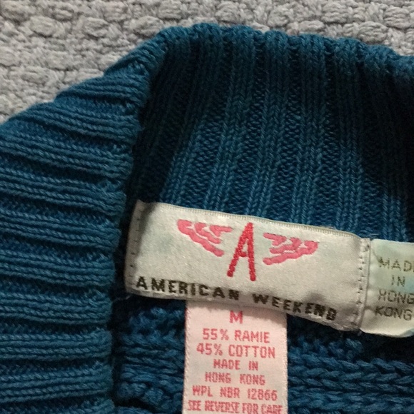 Vintage American Weekend mock turtleneck sweater. - Picture 5 of 5